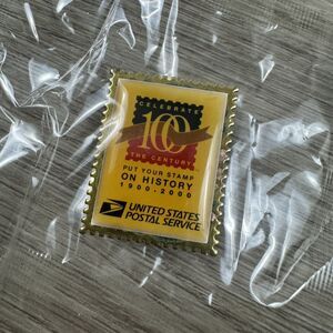 United States Postal Service USPS Celebrate 100 Years Stamp History Pin NEW 2000
